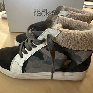 Nordstrom Women’s Camo Sneakers with Shearling